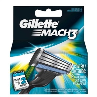 CARGA GILLETTE MACH 3 2UN