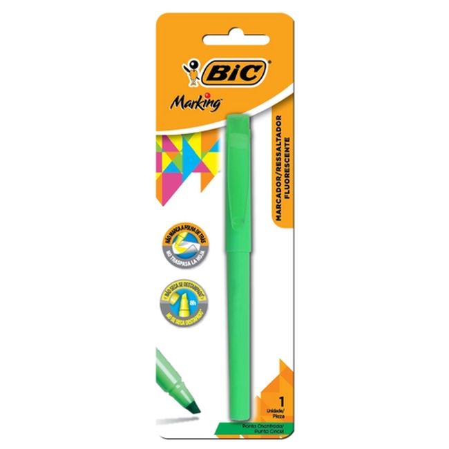 MARCA TEXTO BIC VERDE UN