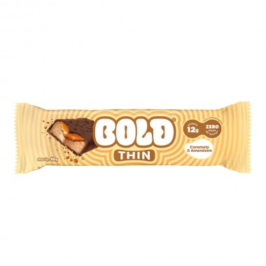 BARRA PROT BOLD THIN CARAMELO AMEND 40GR