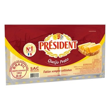 QUEIJO PRATO PRESIDENT FAT KG