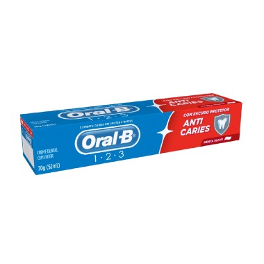 CREME DENTAL ORAL B 1.2.3 70GR