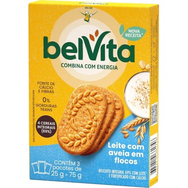 BISCOITO BELVITA LEITE/AVEIA 75GR