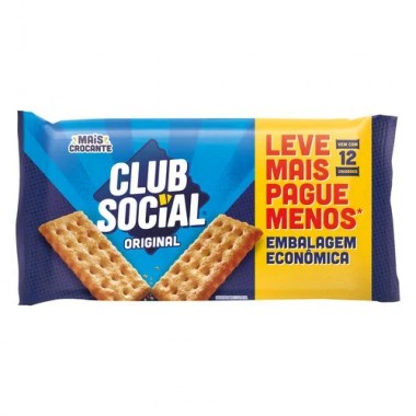BISCOITO CLUB SOCIAL ORIG PACK C/12 288