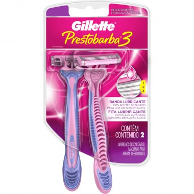 APARELHO GILLETTE PREST DEPIL C/2