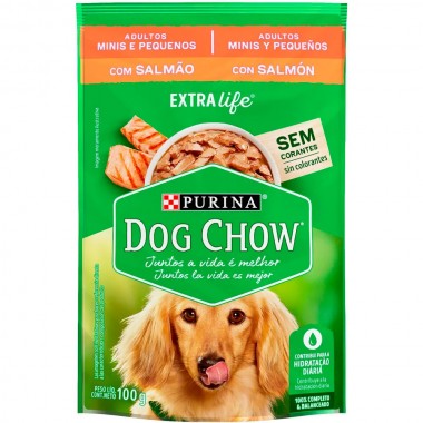 RACAO DOG CHOW ADULTO  R PEQ SALMAO 100G