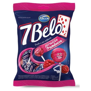 PIRULITO ARCOR 7 BELO FRAMBOESA 120g