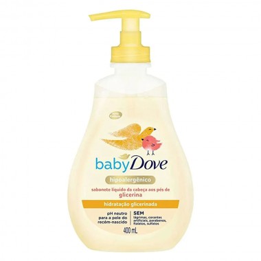 SABONETE LIQ DOVE BABY HIDR GLIC 400ML