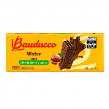 BISCOITO BAUDUCCO WAFER CHOC AVELA 140GR
