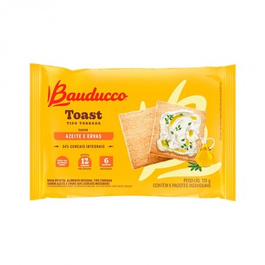 TORRADA BAUDUCCO TOAST AZEITE 128GR