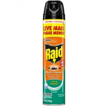 INSETICIDA RAID P MULT EUC AERO 300+150M