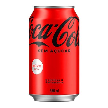 REFRIGERANTE COCA COLA ZERO LATA 350ML