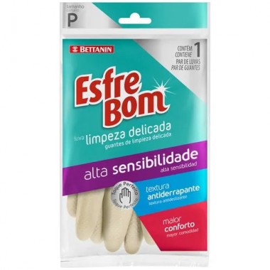 LUVA MULTIUSO ESFREBOM DELICADA P UN