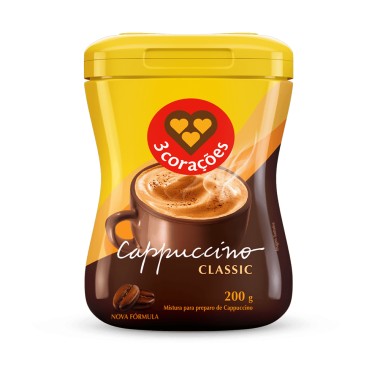 CAFE TRES CORACOES CAPUCC CLASSICO 200GR