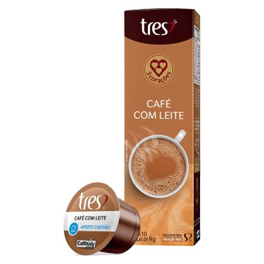 CAFE TRES CORACOES CAPS COM LEITE 90GR