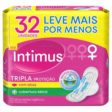 ABSORV INTIMUS TRIPLA SECA C/ ABAS 32UN