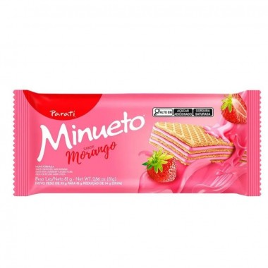 BISCOITO WAF MINUETO MORANGO 81GR