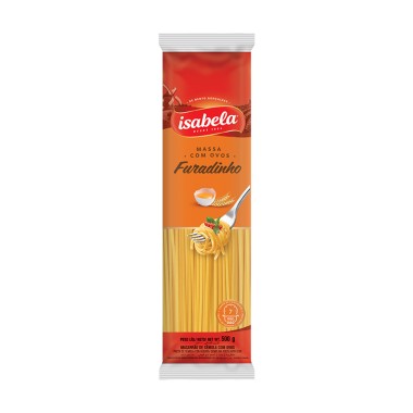 MASSA ISABELA C/OVOS FURADINHA 500GR
