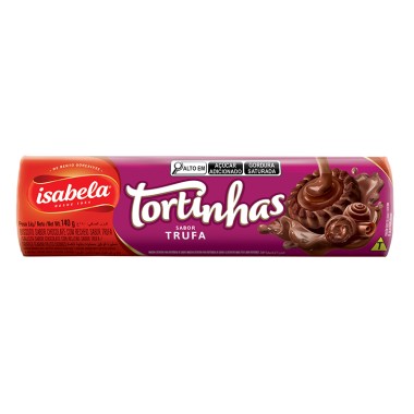 BISCOITO ISABELA TORTINHAS TRUFA 140GR