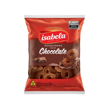 BISCOITO ISABELA ROSQUINHA CHOCOLATE 300