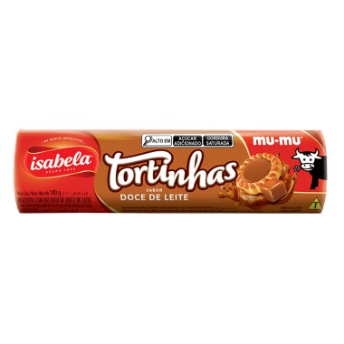 BISCOITO ISABELA TORTINHAS DC LEITE 140G