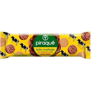 BISCOITO PIRAQUE MALTADO COBERTO 80GR
