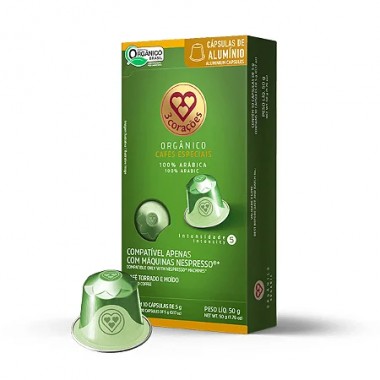 CAFE TRES CORACOES CAPS ORGANICO 50GR