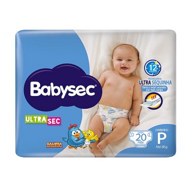 FRALDA BABYSEC ULTRA JUMBINHO P 20UN