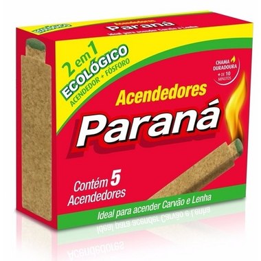 ACENDEDOR CARVAO LENHA PARANA BAST 5UN