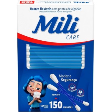 HASTES FLEXIVEIS COTONETE MILI P C/150UN