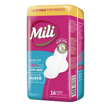 ABSORV MILI DIA NOITE SUAVE C/ ABAS 16UN
