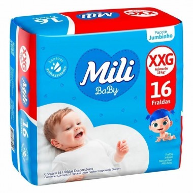 FRALDA MILI JUMBINHO  XXG 16UN