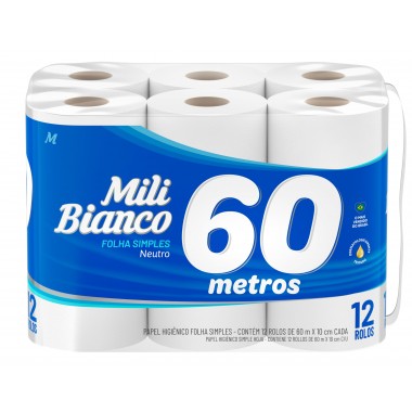 PAPEL HIG MILI NEUTRO 12X60MT