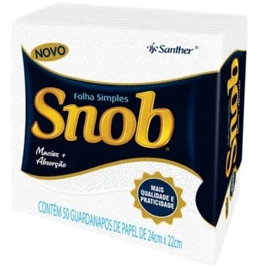 GUARDANAPO SNOB 22X24CM UN