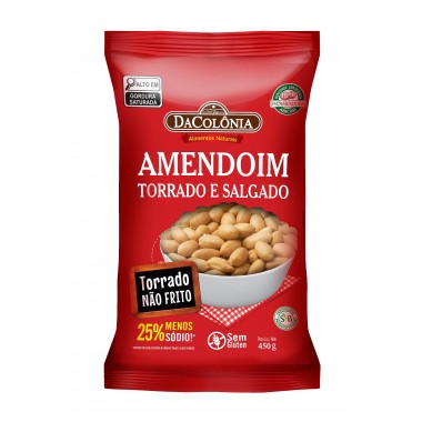 AMENDOIM DACOLONIA TORRADO SALGADO 450GR