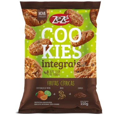 BISCOITO ZEZE COOKIES FRUT CITRICAS 150G