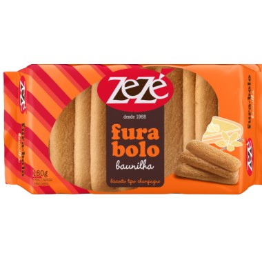 BISCOITO ZEZE FURA-BOLO BAUNILHA 180GR
