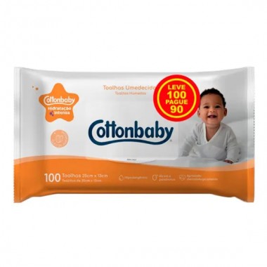 TOALHA UMED COTTONBABY HIDRA INT 100UN
