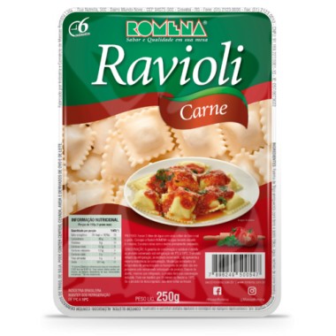 MASSA ROMENA RAVIOLI CARNE 250GR