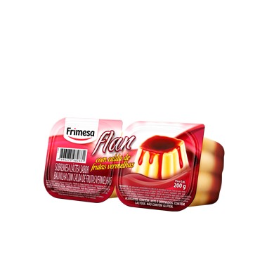 FLAN FRIMESA CALDA DE FRT VERMELHAS 200G