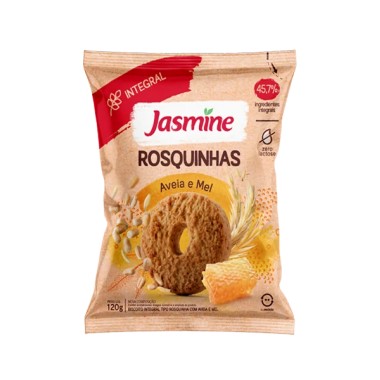 BISCOITO JASMINE ROSCA INT AVEIA/MEL 200