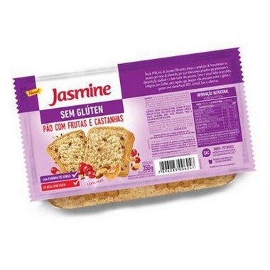 PAO JASMINE FRUTAS CASTANHAS S GLUT350GR