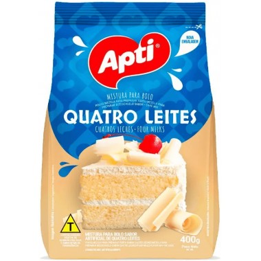 MISTURA BOLO APTI QUATRO LEITES PCT 400G