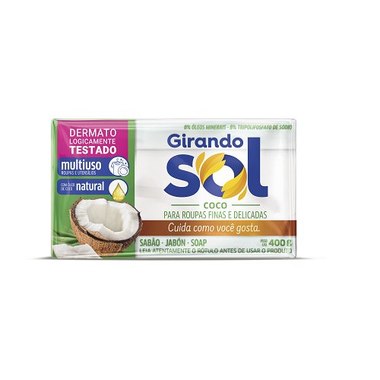 SABAO BARRA GIRANDO SOL COCO 400GR