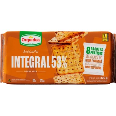 BISCOITO ORQUIDEA INTEGRAL 320GR