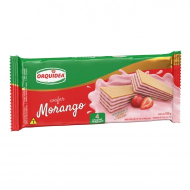 BISCOITO WAF ORQUIDEA MORANGO 100GR