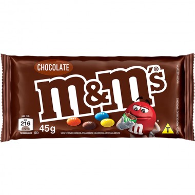 CHOCOLATE M&MS CHOC AO LEITE 45GR