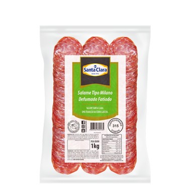 SALAME SANTA CLARA ITALIANO FATIADO 1KG