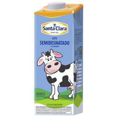 LEITE LV SANTA CLARA SEMI DESNATADO 1L
