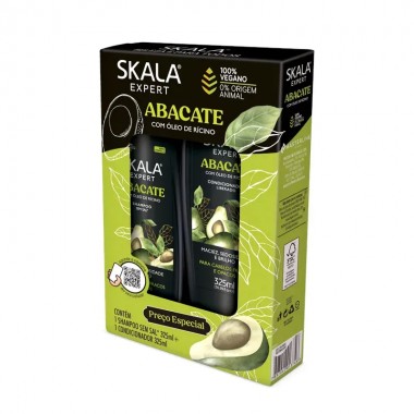 CONJ SKALA SH COND ABACATE 325ML