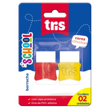 BORRACHA DE APAGAR TRIS SCHOOL 2UN